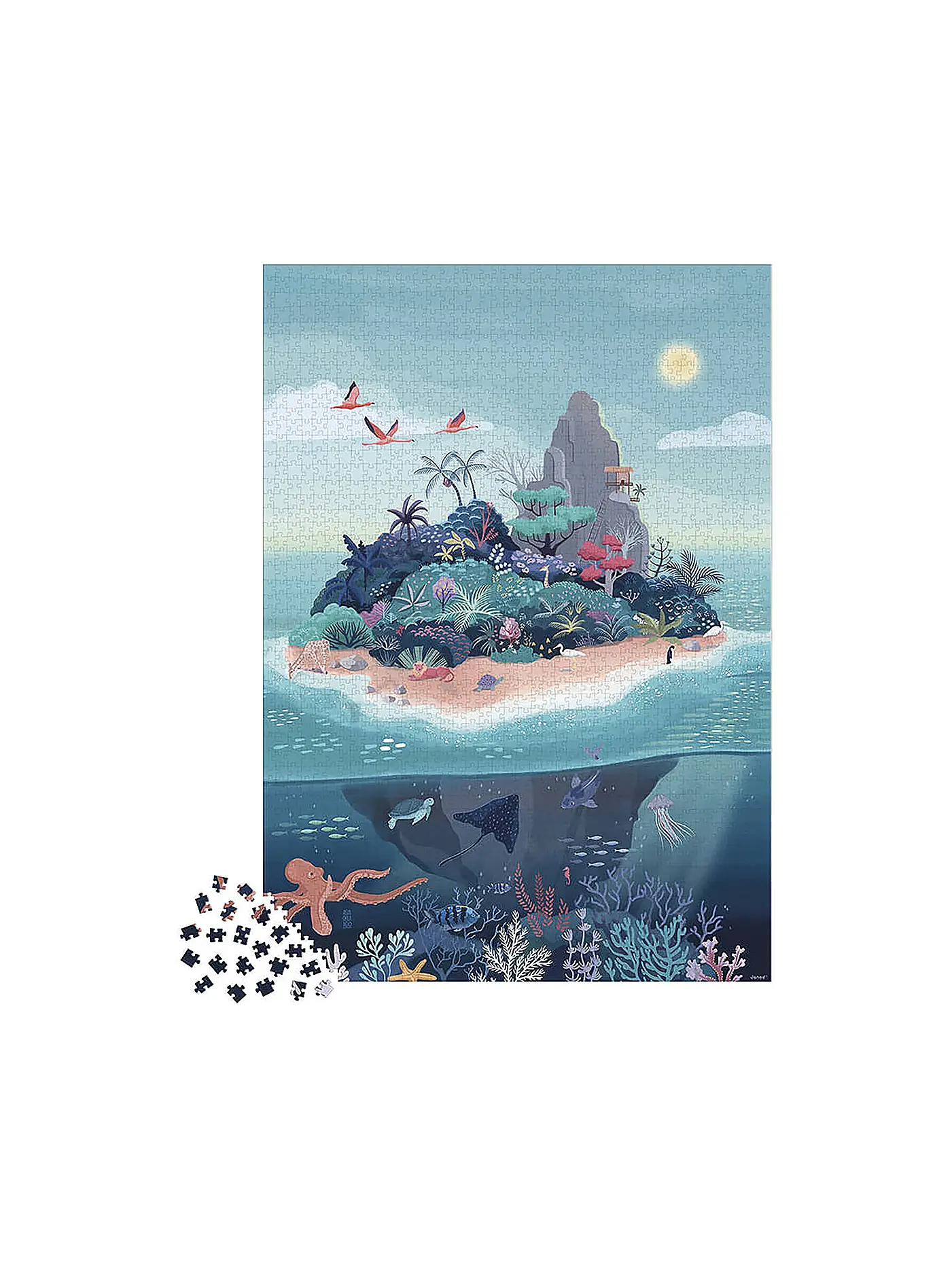 JANOD | Puzzle - Geheimnisvolle Insel 2000 Teile | 